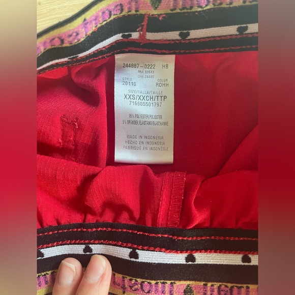 Red Bootcut Scrub Bottoms - Picture 7 of 9